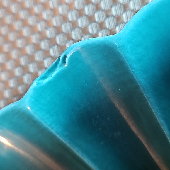 California Pottery Made in USA Snack Tidbit 2 Tier Tray No 60L Flawed - Picture 6 of 8